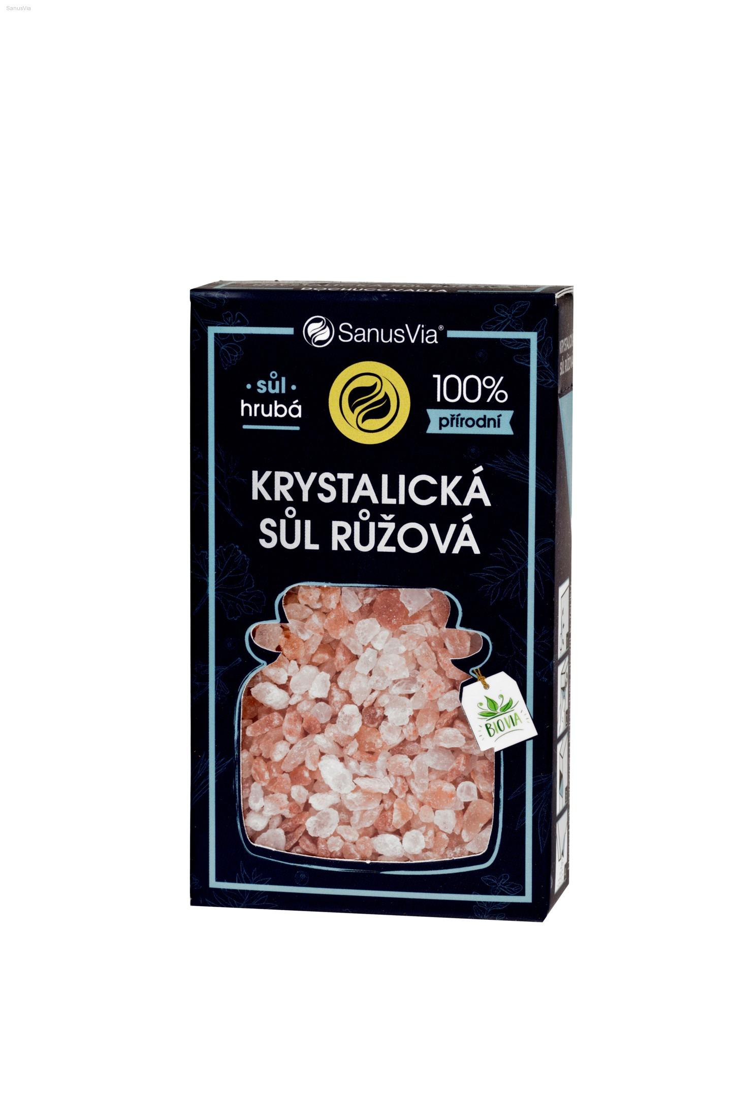 Krystalická sůl růžová - hrubá 100g