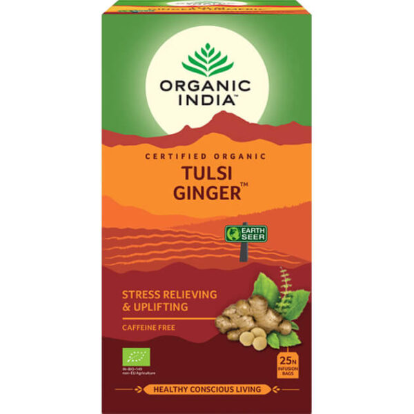 Tulsi Ginger, porciovaný čaj, 25 vreciek