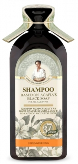 Posilňujúci šampón na báze čierneho mydla Agafja - pre všetky typy vlasov