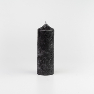 Energetická sviečka JASPIRE® čierna kryštalická / očistná / 60x150 mm